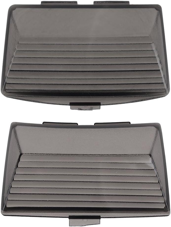 NTHREEAUTO Smoked Fender Tip Light Lenses Cover Mud Guards Lights Compatible with Harley FLHR FLHT FLSTC(Front & Rear)