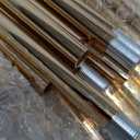 3PCS Cylinder Pedestal Stands for Parties, Gold Metal Plant Round Cylinder Stands for Party Flowers, Display Columns Pedestal Stand Cylinder Tables for Vases Birthday Party Backdrop Decorations