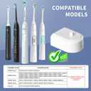 Wall Charger for Philips Sonicare Electric Toothbrush, Wireless Electric Toothbrush Wall Charger for Philips Sonicare HX6100/ HX3000/ HX6000/ HX8000/ HX9000 Series, White