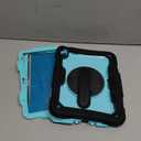 for iPad Air 11 inch Case 2025 M3 2024 (M2), Protective 360 Rotating Stand Hand/Shoulder Strap, Pencil Holder & Shockproof Silicone and Hard PC Case for iPad Air 11", Blue