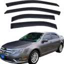 Rain Guards Compatible with 2006-2012 Ford Fusion, Acrylic Slim Style Window Visor Rain Guard, Side Window Deector for Ford Fusion Accessories 4 Pieces, 2007 2008 2009 2010 2011