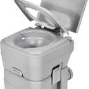 YITAMOTOR Portable Camping Toilet, RV Travel composting toilet with 20L Detachable Waste Tank, Double Water Spouts, Portable Toilet for Camping, Hiking (5.28 Gal)