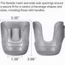 Stroller Cup Holder, Baby Cup Holder Compatible with UPPAbaby Vista, Cruz and Minu Strollers Fits Most Cup Sizes, Quick-Release Design, 1 Pack