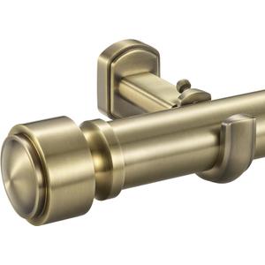 Heavy Duty Non- Adjustable 36In/3Ft Curtain Rods for Window, Antique Bronze