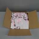 Kolldenn 50 Pcs No DIY Small Gift Bags with Pink Bow Ribbon 4''x2.7''x4.5'' Mini White Paper Thank You Bags Bulk with Handle for Baby Shower Wedding Party Favor Birthday Return Guests