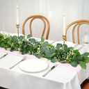 Faux Eucalyptus Garland Plant,Wedding Floral Swag,4Pack Artificial Vines Leaves Greenery Garland for Wedding Backdrop Arch Wall Decor,6 Feet/pcs UV Protected Indoor Outdoo