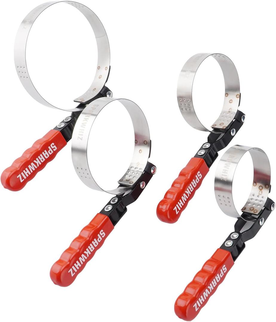 Sparkwhiz Oil Filter Wrench Set, Oil Filter Removal Tool 2-3/4" - 5-1/4"