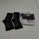 4 Pairs Ankle Socks Weight Lifting Socks Compressions Socks Running Crew Socks Plantar Braces Ankle Support Socks Sports Sock Breathable Stocking Nylon Black, L/XL