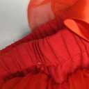 Anbaby Baby Girls Soft Tutu Skirt Toddler Ruffled Pants Diaper Cover (6-12 Months, Red)