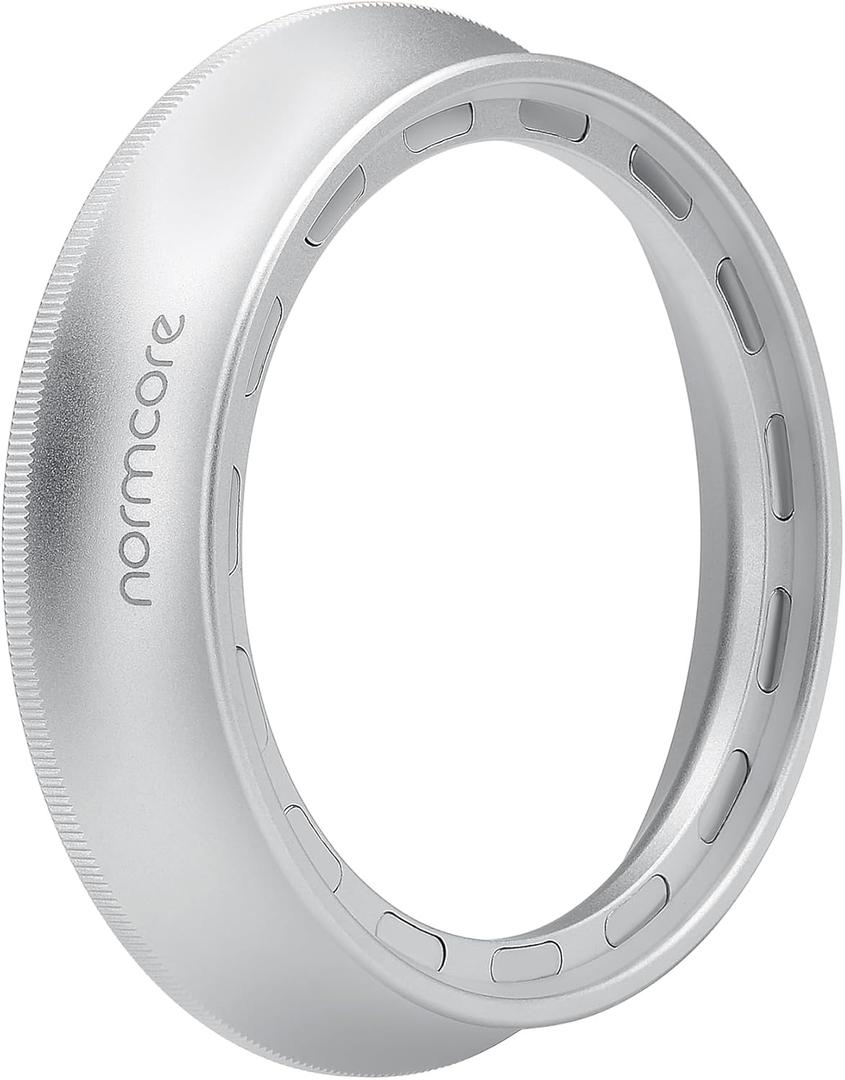 Normcore 58mm Espresso Dosing Funnel V2, Magnetic Dosing Ring, 18mm Anodized Aluminum with 15 Neodymium Fit 58 mm Bottomless Portafilter, Silver