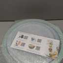 COOK WITH COLOR Mixing Bowls with Lids - 12 Piece Plastic Nesting Bowls Set includes 6 Prep Bowls and 6 Lids, Microwave Safe Mixing Bowl Set, Mint Embossed