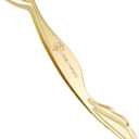 Pretty memory DIY Eyelash Applicator Tool, Curved Eyelash Tweezers for False Lashes, Lash Applicator for Easy Lashes Application and Removal, Gold