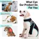 Dog Back Brace, Breathable Dog Post-Surgery Vest for IVDD, Arthritis & Spine Support, Adjustable Reflective Pet Back Bracer Pain-Relieving Harness, Black M