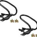 Mytee Products 7" Motorcycle Wheel Chock Steel for E-Track/X-Track System - Black (2 Pack)