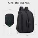 Pickleball Backpack Bag for 4+ Paddles with Shoe Compartment,Laptop Pocket, Fence hook, 17.5" x 12.5" x 9"