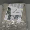 LAMIT Sage Grey Linen Curtains 72 Inch for Living Room 2 Panels, Linen Textured Light Filtering Semi Sheer Bronze Grommet Privacy Panels for Bedroom/Farmhouse, 52 x 72 Inch