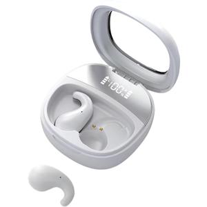 Sleep Earbuds for Side Sleepers - Noise Cancelling Headphones with Sleep Mode, Non-in Ear Design for Pain-Free All Night Comfort (White)