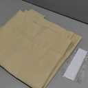 HOMEIDEAS Beige French Door Curtains Privacy Blackout 26 X 40 Inch Room Darkening Curtains for Glass Door, Thermal Insulated Tie Up Shades Window Curtains for Bedroom, 1 Panel