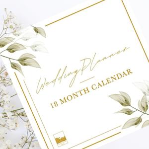 I Do Wedding Planning Calendar 18 Month Undated Wedding Planner Alternative, Bridal Organizer with Stickers & Checklists, Engagement Gift for Bride, Wedding Countdown Calendar