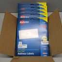 Avery Easy Peel Printable Address Labels with Sure Feed, 1" x 2-5/8" Customizable Stickers, White, 3,750 Blank Mailing Labels, Great for Mailing, Shipping, and More (5-Pack of 8160)