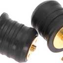 2 Pcs T-Handle Boat Plug Brass/Stainless Steel Boat Drain Plug Snap Handle Plug Rubber Drain Plug for Boat Marine