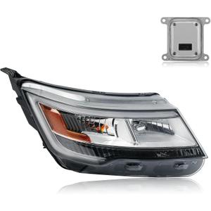 Chrome Headlights Compatible with 2016-2019 Ford Explorer