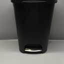 Rubbermaid Classic 13 Gallon Premium Step-On Trash Can with Lid and Stainless-Steel Pedal, Black Waste Bin for Kitchen/Home/Office/Garage