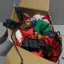 8FT Christmas Inflatable Outdoor Lighted Polar Bear & Penguins Carrying Dog Sleigh Decor, Sleigh-Riding Bear with a Candy Cane-Holding Penguin Yard Decor for Xmas Holiday, for Him, Her