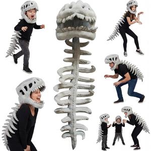 LUMIXA Dinosaur Skeleton Plush Costume - Cozy 3D Spinosaurus Outfit Wearable Cuddly Toy for Dress Up & Play