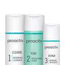 Proactiv 3 Step Acne Treatment - Benzoyl Peroxide Face Wash, Repairing Acne Spot Treatment for Face and Body, Exfoliating Toner - 30 Day Complete Acne Skin Care Kit