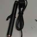 1 Inch Mini Travel Curling Iron, 100-240V Travel Dual Voltage Curling Iron for Short Hair with 5 Heat Settings, Small Curling Wand with Temperature Memories and Lock, Rose Gold