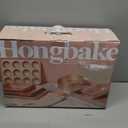 HONGBAKE 9-Piece Baking Pans Set Nonstick, Stackable Non Toxic Bakeware Sets with Diamond Texture, Oven Pan Set for Cooking, Includes Cookie Sheet with Rack, Cake Pan, Roasting Pan, Muffin Tin, Blue