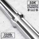 Synergee 1" Standard Barbell – 4.7' Bar, 5.58 kg/12.3 lb, Fits 1" Plates