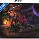 Trends International Mattel Masters of the Universe: Revelation - He-Man & Battle Cat Wall Poster, 34L x 22.4W, Black Framed Version