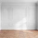 Leinuosen 6 Pcs Pre Cut Wall Molding Set Ready to Assemble Wainscoting Panels for Interior Wall Decor Living Room Bedroom 3 Top 3 Bottom Accent Installed with Glue(Classic)
