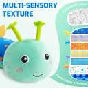 Sumobaby Baby Toys Musical Caterpillar, Stuffed Animal Activity Soft Toys with Teether,Multi-Sensory Crinkle, Rattle and Textures, for Tummy Time Baby Toys 0 to 12 Months Boys,Girls,Caterpillar(Blue)