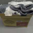 HOMLYNS LuxeHeat Heated Blanket Throw, Soft Flannel Sherpa, Electric Blanket 5 Heat Settings, Fast Heating, Heating Throw Blanket 3 Hours Timer Auto Shut Off, Machine Washable, 5060 Inches, Grey