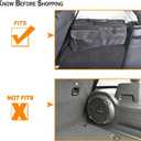 YOCTM Wheel Well Storage Bin, Rear Trunk Organizer, Cargo Storage Tray compatible with 2018-2024 Jeep Wrangler JL JLU 4-Door, Interior Storage Expansion Accessories, Right Left Side, Black