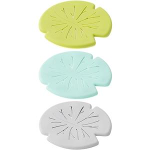 3Pcs Silicone Drain Hair Catcher,JCSMARTEC Leaves Kitchen Bathroom Shower Sink Strainer Hair Trap Stopper Cover