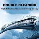 Dual Rubber Blade Windshield Wipers for Tesla Model Y 2020 2021 2022 2023 2024 2025 Automotive Replacement Wiper Blades modely 26"+20" Top Lock (Set of 2)