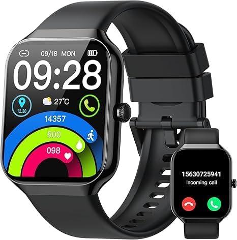 Smart Watch (Answer/Make Call),1.96"HD Smartwatch for Men Women with Heart Rate/Sleep Monitor/Pedometer/Step/Calories, 113+ Sports Fitness Watch, IP68 Waterproof Activity Tracker for Android iOS