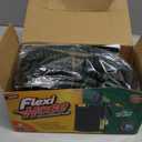 Flexi Hose with 8 Function Nozzle, 25FT - Lightweight Expandable Garden Hose, No-Kink Flexibility, 3/4 Inch Solid Brass Fittings and Double Latex Core - Black and Green