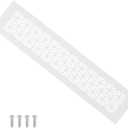 PATIKIL 14 x 3 Inch Door Air Vent Cover, Heavy Duty Aluminum Grille Ventilation Cover Louvered with Mounting Screws for Cabinet Wardrobe Door, White