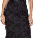SOLY HUX Women's Floral Mesh Bodycon Cami Dress Cowl Neck Sleeveless Cocktail Party Wedding Guest Long Maxi Dresses, L