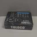 TOLOCO Massage Gun, Upgrade Deep Tissue Back Massager with 10 Replacement Heads, Percussion Massage Guns for Athletes for Pain Relief, Super Quiet Electric Massager for Valentine Gift, Carbon