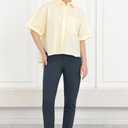 Bamans Womens Dress Pants Work Business Skinny Leg Pants Office High Waisted Slacks Slim Fit Casual Trousers (Blue, M)