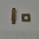 Brushed Gold Shower Arm with Flange 4 inch Square Shower Head Extension Arm for Fixed Showerheads and Handheld Showerheads, KATAIS