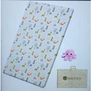 HAVEN Pack and Play Mattress Waterproof and Parteble Mattress for Baby Dual-Sided Foam with Animal Printed Cover Playpen Crib Mattress (38x26x1) Breathable Mattress for Toddler and Lil baby