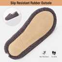 Women Cozy Faux Curly Fur House Memory foam Slippers Ladies Fuzzy Closed Back Indoor Bedroom Shoes (Blue)