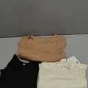 Neer 4 Pack Women's Ribbed Long Sleeve Shirts, Cotton Crew Neck Slim Fit Tops Stretch Knit Casual Base Layer Basic Tee Shirts (Black, Mocha, Light Brown, Cream)